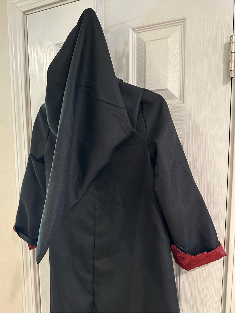 Harry Potter Deluxe Costume Black/Burgundy Wizard Robe with Striped Tie Small - Picture 6 of 14